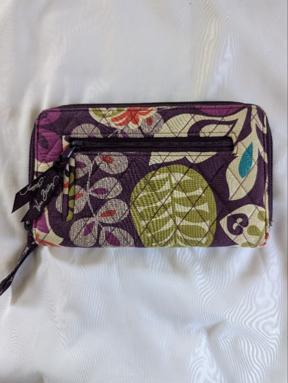 Vera Bradley Plum Crazy Quilted Wallet